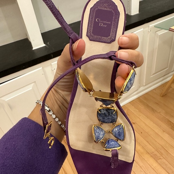 SOLD Dior leather sandals - Les Merveilles De Babellou - Picture 10 of 11